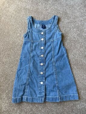 GAP Kids Vintage Denim Button-Front Dress